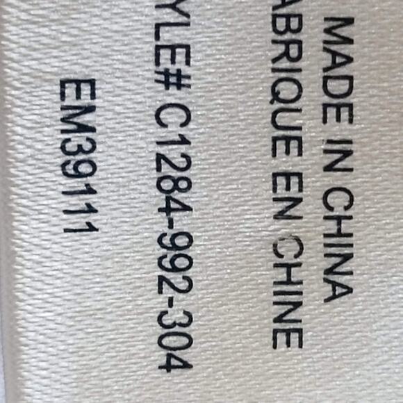 CLOTH & STONE Black White Graphic Print‎ Tie Neck Blouse Top Women's Medium - Picture 9 of 11